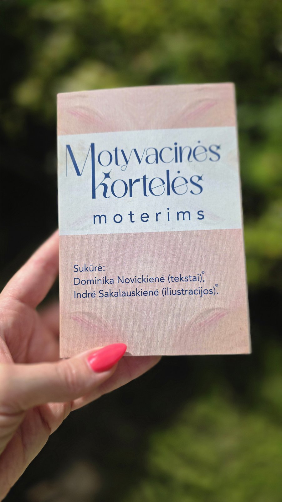 Motyvacinės kortelės moterims